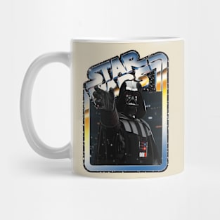 The Villain (black starfield, chrome border) Mug